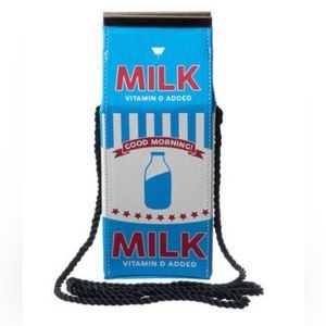 Skinny Dip London - Cute Quirky Shoulder Bag - Milk Carton - Purse - Never Used